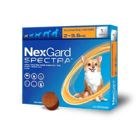 NEXGARD Spectra XS 1 Masticable (Perro) (2 - 3.5 Kg)